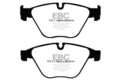 EBC Ultimax | brzdové destičky přední DPX2103