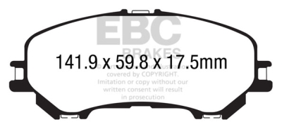 EBC sada brzd PD40K | destičky Ultimax & kotouče Standard PD40K2492