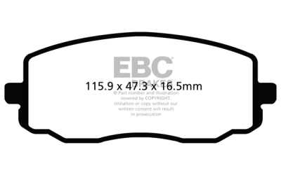 EBC sada brzd PD40K | destičky Ultimax & kotouče Standard PD40K2320