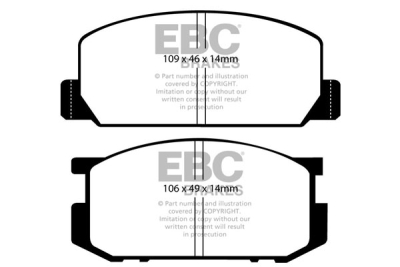 EBC Ultimax | brzdové destičky přední DP402