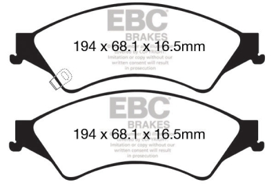 EBC Ultimax | brzdové destičky přední  DPX2140