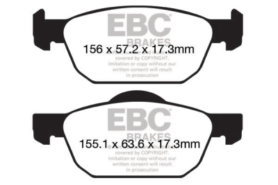 EBC Ultimax | brzdové destičky přední DPX2154