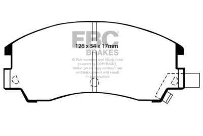 EBC Ultimax | brzdové destičky přední DP582