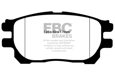 EBC Ultimax | brzdové destičky přední  DP1585