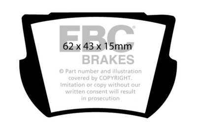 EBC Ultimax | brzdové destičky přední  DP145