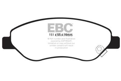 EBC sada brzd PDKF | destičky Ultimax & kotouče Standard přední PDKF1512