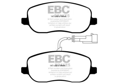 EBC Ultimax | brzdové destičky přední  DP1906
