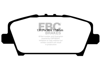 EBC Ultimax | brzdové destičky přední  DP1901