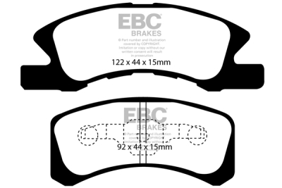 EBC Ultimax | brzdové destičky přední  DP1915