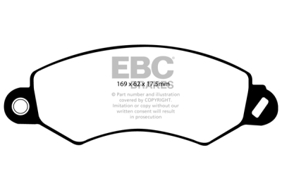 EBC Ultimax | brzdové destičky přední  DP1919