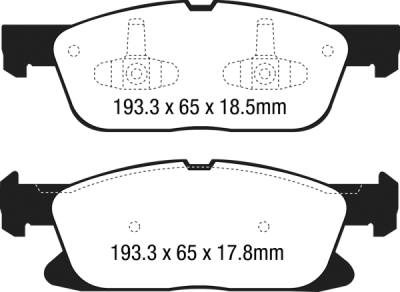 EBC Ultimax | brzdové destičky přední  DPX3046