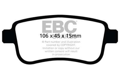 EBC Ultimax | brzdové destičky zadní DPX2025