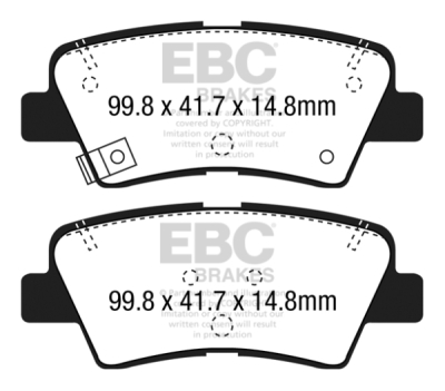 EBC sada brzd PD40K | destičky Ultimax & kotouče Standard PD40K908