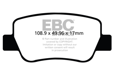 EBC sada brzd PD40K | destičky Ultimax & kotouče Standard PD40K1806