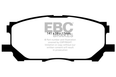 EBC Ultimax | brzdové destičky přední DP1681