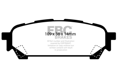 EBC Ultimax | brzdové destičky zadní DP1687