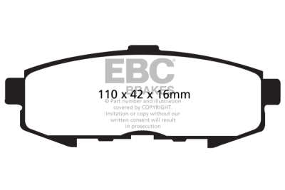 EBC Ultimax | brzdové destičky zadní DP1733