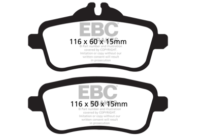 EBC sada brzd PDKR | destičky Ultimax & kotouče Standard zadní PDKR1031