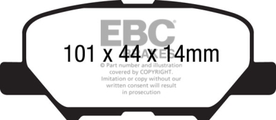 EBC sada brzd PDKR | destičky Ultimax & kotouče Standard zadní PDKR1046