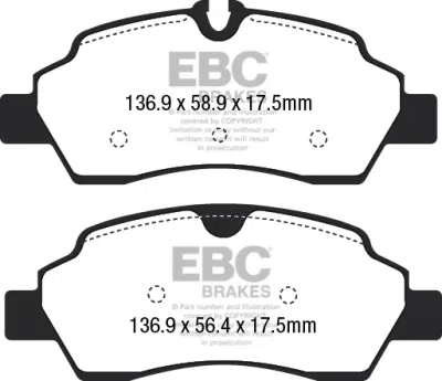EBC sada brzd PDKR | destičky Ultimax & kotouče Standard zadní PDKR1066