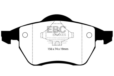 EBC sada brzd PDKF | destičky Ultimax & kotouče Standard přední PDKF739