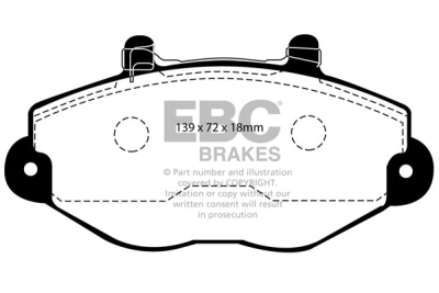 EBC Ultimax | brzdové destičky přední DP920/2