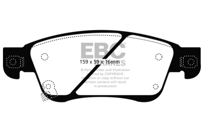EBC sada brzd PD40K | destičky Ultimax & kotouče Standard PD40K945