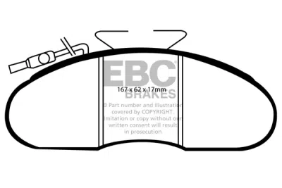 EBC Ultimax | brzdové destičky přední  DP633/3