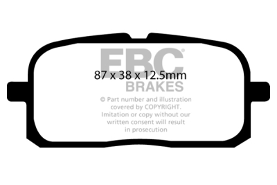 EBC sada brzd PD40K | destičky Ultimax & kotouče Standard PD40K2275