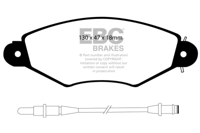 EBC Ultimax | brzdové destičky přední  DP1406