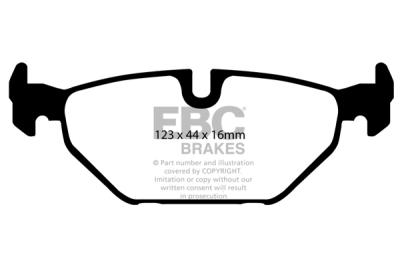 EBC Ultimax | brzdové destičky zadní DP1405