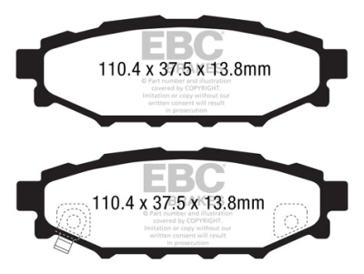 EBC sada brzd PDKR | destičky Ultimax & kotouče Standard zadní PDKR826