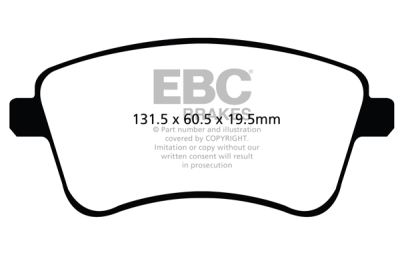 EBC Ultimax | brzdové destičky přední  DPX2099