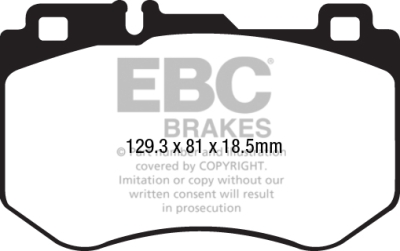 EBC Ultimax | brzdové destičky přední  DPX2209
