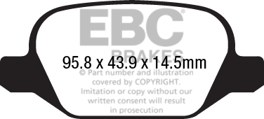 EBC Ultimax | brzdové destičky zadní DPX2202