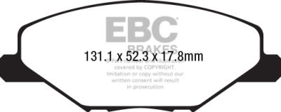 EBC Ultimax | brzdové destičky přední DPX2211