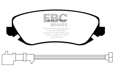 EBC sada brzd PDKF | destičky Ultimax & kotouče Standard přední PDKF1052