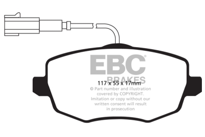 EBC sada brzd PDKF | destičky Ultimax & kotouče Standard přední PDKF1056
