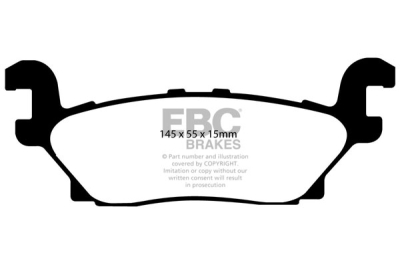 EBC Ultimax | brzdové destičky zadní DP1760