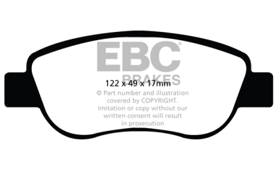 EBC sada brzd PD40K | destičky Ultimax & kotouče Standard PD40K1625