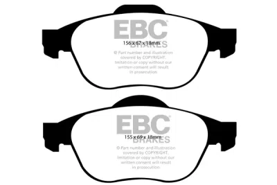 EBC sada brzd PD40K | destičky Ultimax & kotouče Standard PD40K1622