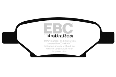 EBC Ultimax | brzdové destičky zadní DP1704