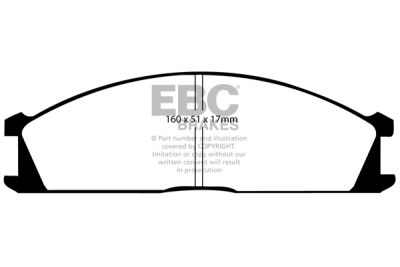 EBC Ultimax | brzdové destičky přední  DP691
