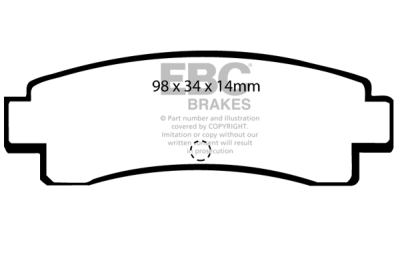 EBC Ultimax | brzdové destičky zadní DP682