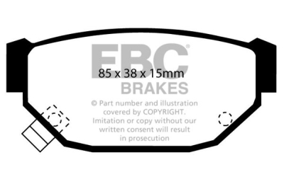 EBC Ultimax | brzdové destičky zadní DP674