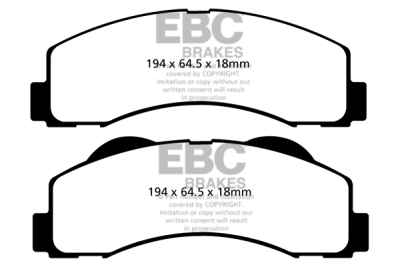 EBC sada brzd PDKF | destičky Ultimax & kotouče Standard přední PDKF2264