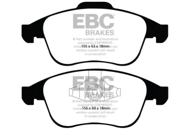 EBC sada brzd PD40K | destičky Ultimax & kotouče Standard PD40K2253