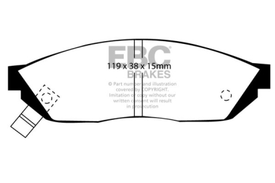 EBC Ultimax | brzdové destičky přední  DP560