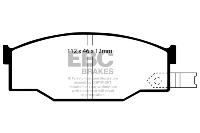 EBC Ultimax | brzdové destičky přední  DP531