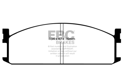 EBC Ultimax | brzdové destičky přední  DP535